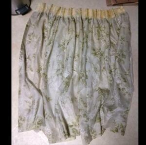 Curtains Semi Sheer 2 Panels Vintage